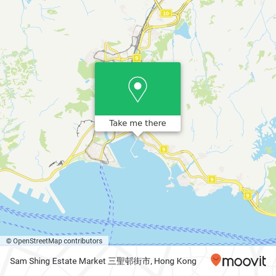 Sam Shing Estate Market 三聖邨街市 map