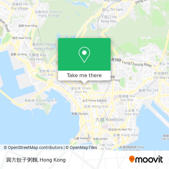 圓方餃子粥麵 map