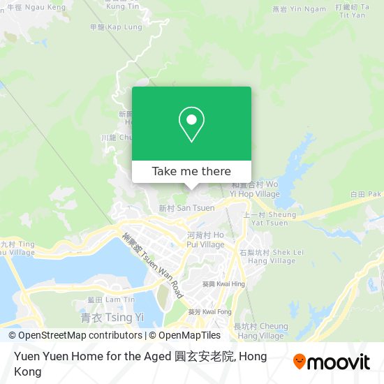 Yuen Yuen Home for the Aged 圓玄安老院 map