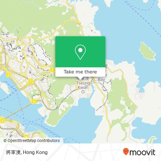將軍澳 map