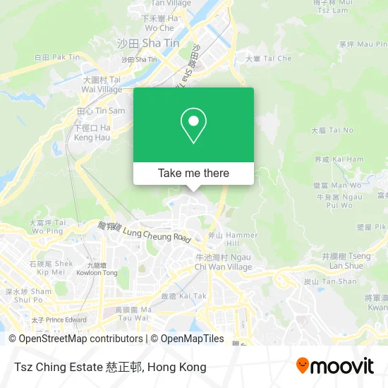 Tsz Ching Estate 慈正邨 map