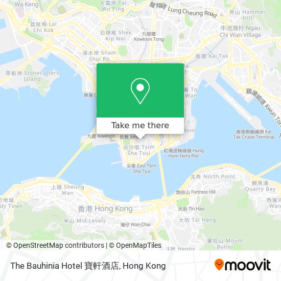 The Bauhinia Hotel 寶軒酒店 map