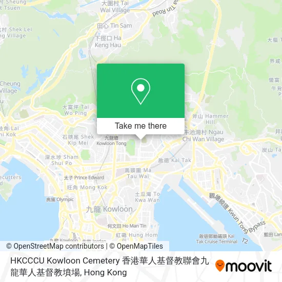 HKCCCU Kowloon Cemetery 香港華人基督教聯會九龍華人基督教墳場地圖
