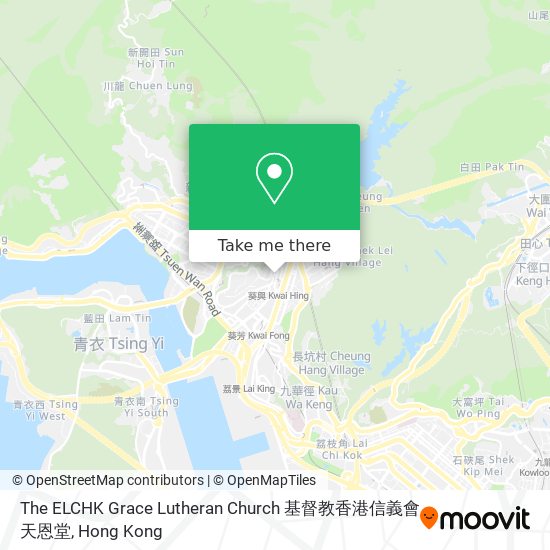 The ELCHK Grace Lutheran Church 基督教香港信義會天恩堂 map