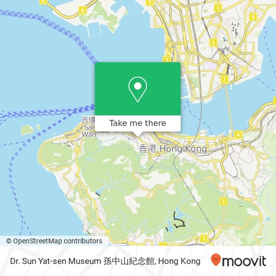 Dr. Sun Yat-sen Museum 孫中山紀念館 map