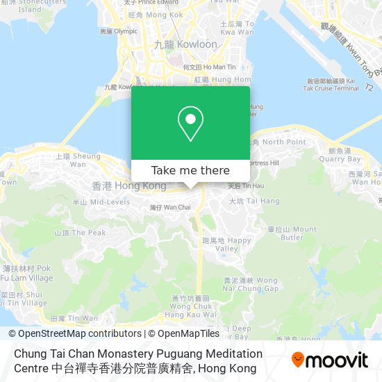 Chung Tai Chan Monastery Puguang Meditation Centre 中台禪寺香港分院普廣精舍 map