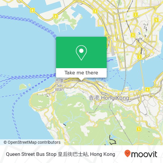 Queen Street Bus Stop 皇后街巴士站 map