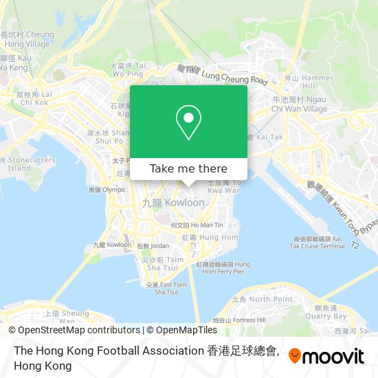 The Hong Kong Football Association 香港足球總會 map