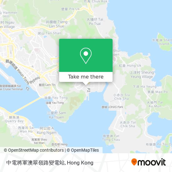 中電將軍澳翠嶺路變電站 map