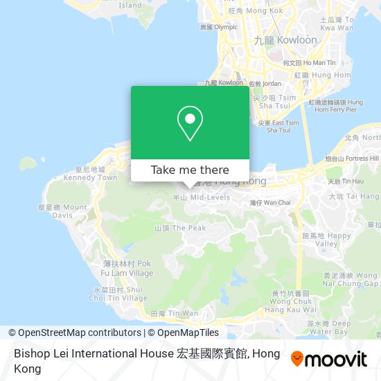 Bishop Lei International House 宏基國際賓館 map