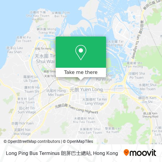 Long Ping Bus Terminus 朗屏巴士總站地圖