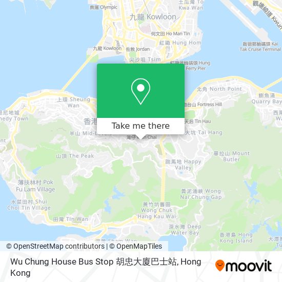 Wu Chung House Bus Stop 胡忠大廈巴士站 map