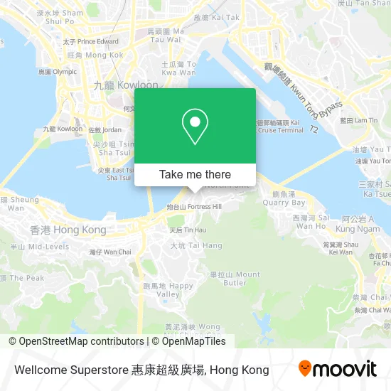 Wellcome Superstore 惠康超級廣場 map