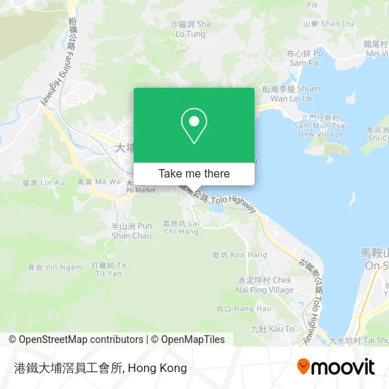 港鐵大埔滘員工會所地圖