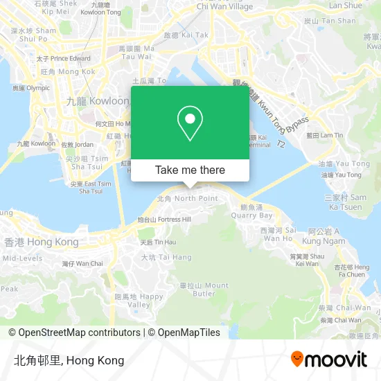 北角邨里地圖