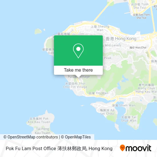 Pok Fu Lam Post Office 薄扶林郵政局地圖