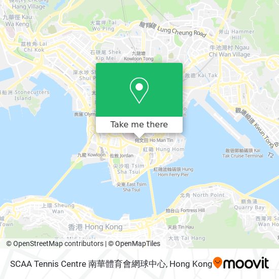 SCAA Tennis Centre 南華體育會網球中心 map