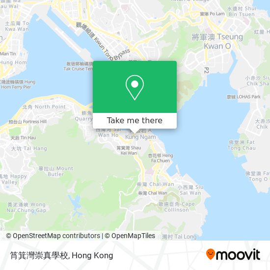 筲箕灣崇真學校 map