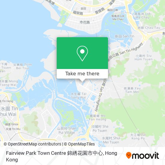Fairview Park Town Centre 錦綉花園市中心 map