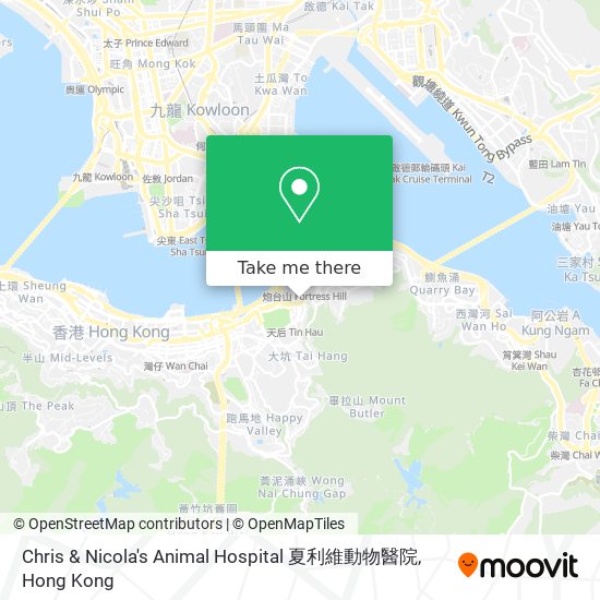 Chris & Nicola's Animal Hospital 夏利維動物醫院 map
