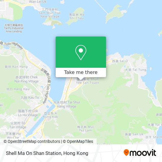 Shell Ma On Shan Station map