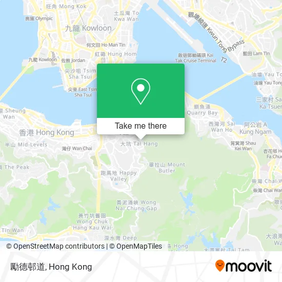 勵德邨道 map
