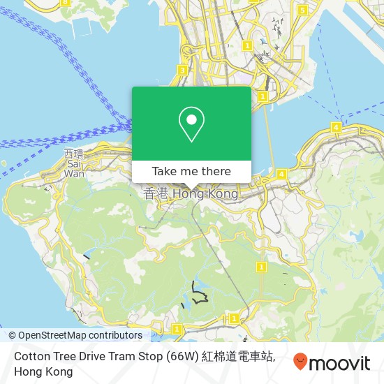 Cotton Tree Drive Tram Stop (66W) 紅棉道電車站 map