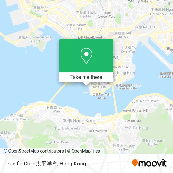 Pacific Club 太平洋會地圖