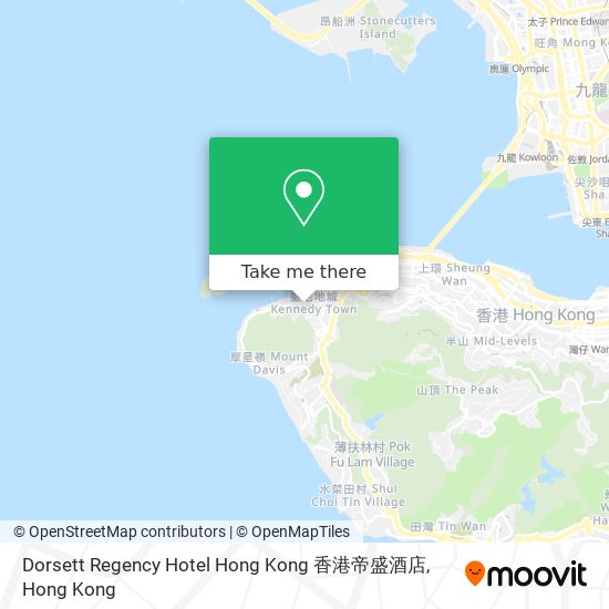Dorsett Regency Hotel Hong Kong 香港帝盛酒店 map
