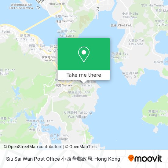 Siu Sai Wan Post Office 小西灣郵政局 map