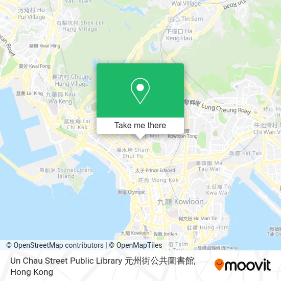 Un Chau Street Public Library 元州街公共圖書館 map