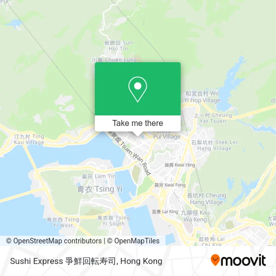 Sushi Express 爭鮮回転寿司地圖