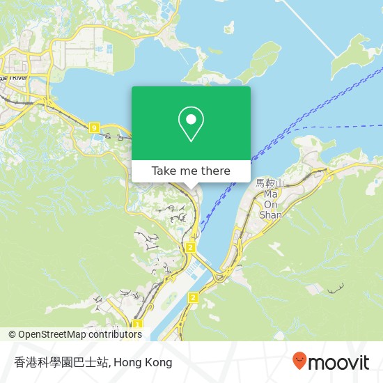 香港科學園巴士站 map