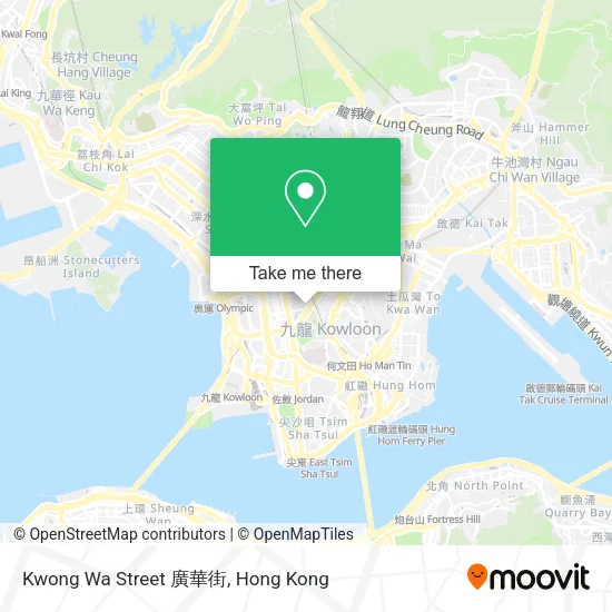 Kwong Wa Street 廣華街地圖