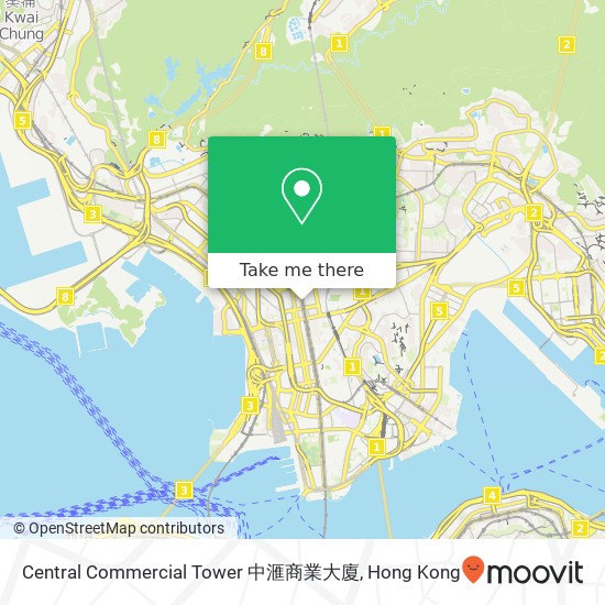 Central Commercial Tower 中滙商業大廈 map