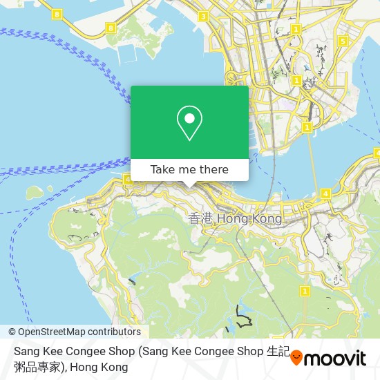 Sang Kee Congee Shop map