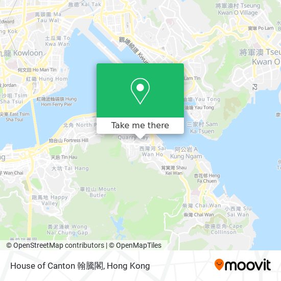 House of Canton 翰騰閣 map