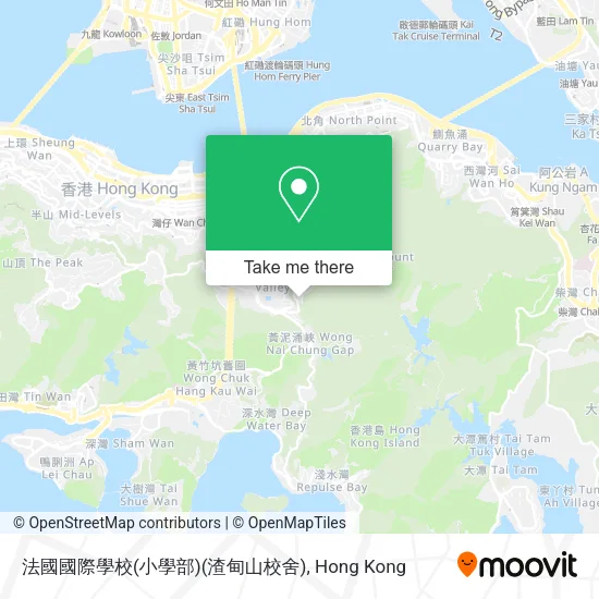 法國國際學校(小學部)(渣甸山校舍)地圖