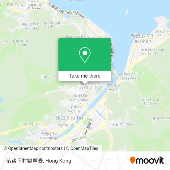 落路下村樂翠臺地圖