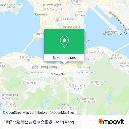 灣仔北臨時公共運輸交匯處地圖