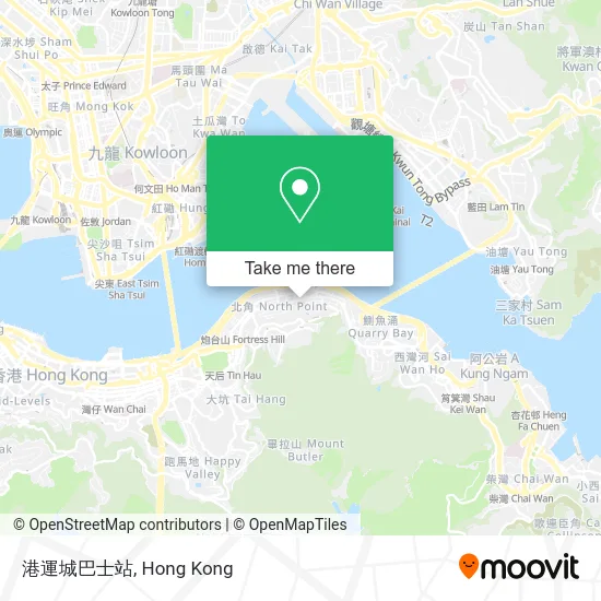港運城巴士站 map
