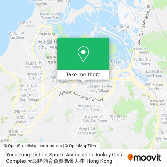 Yuen Long District Sports Association Jockey Club Complex 元朗區體育會賽馬會大樓 map