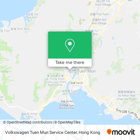 Volkswagen Tuen Mun Service Center map