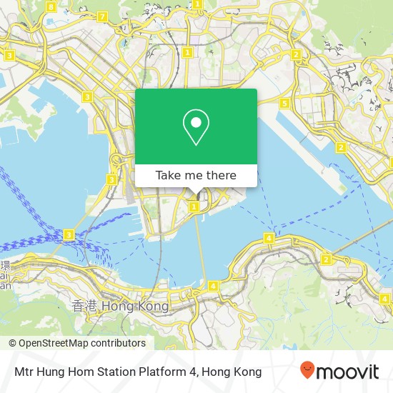 Mtr Hung Hom Station Platform 4 map