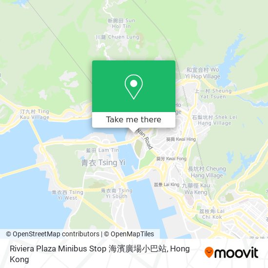 Riviera Plaza Minibus Stop 海濱廣場小巴站 map