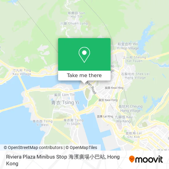 Riviera Plaza Minibus Stop 海濱廣場小巴站 map