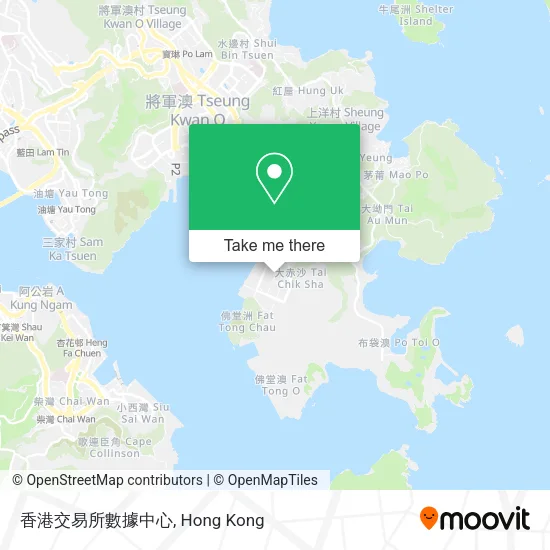 香港交易所數據中心地圖