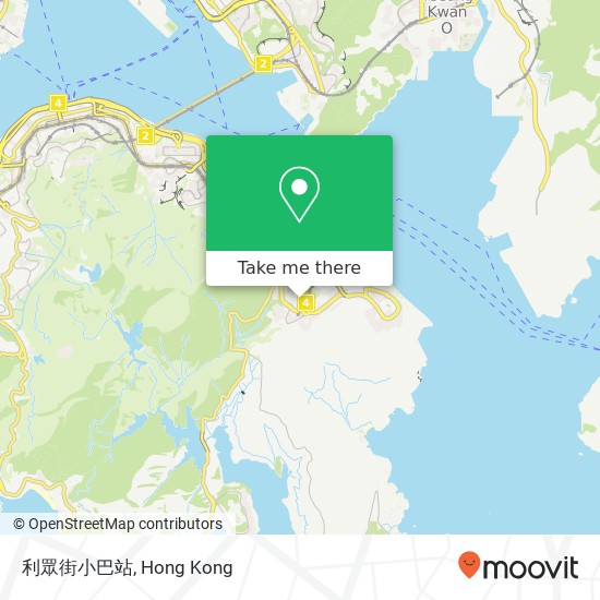 利眾街小巴站 map