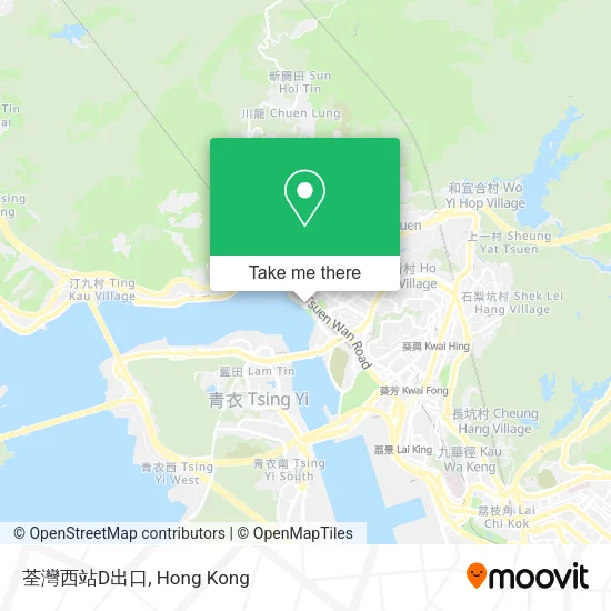 荃灣西站D出口地圖