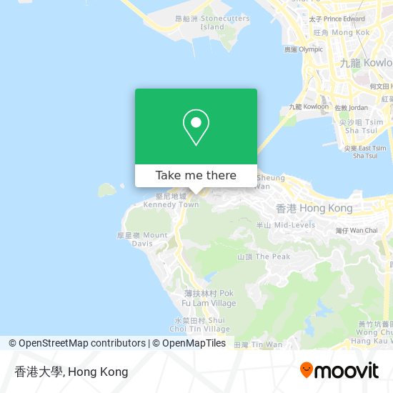 香港大學 map